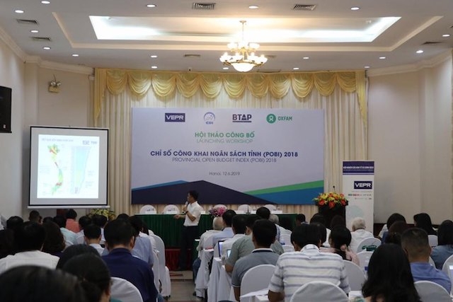 Hội thảo công bố Chỉ số công khai ngân sách tỉnh 2018