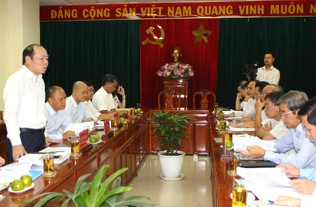Chủ tịch Nguyễn Ngọc Bảo phát biểu tại buổi làm việc với UBND tỉnh Đồng Nai