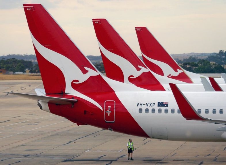 8. Qantas Airways Xếp hạng năm 2018: thứ 11 Qantas đã giành được giải thưởng hàng không tốt nhất, hạng nhất và hạng thương gia tốt nhất trong khu vực Úc / Thái Bình Dương năm nay. Photo: Scott Barbour/Getty Images