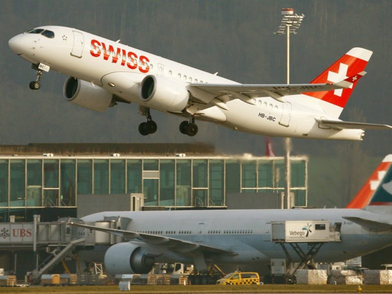 13. Hãng hàng không quốc tế Thụy Sĩ Xếp hạng năm 2018: thứ 12 Năm 2019, Swiss International Airlines đã giành được danh hiệu chương trình hạng nhất tốt nhất trên thế giới. Photo: Arnd Wiegmann/Reuters