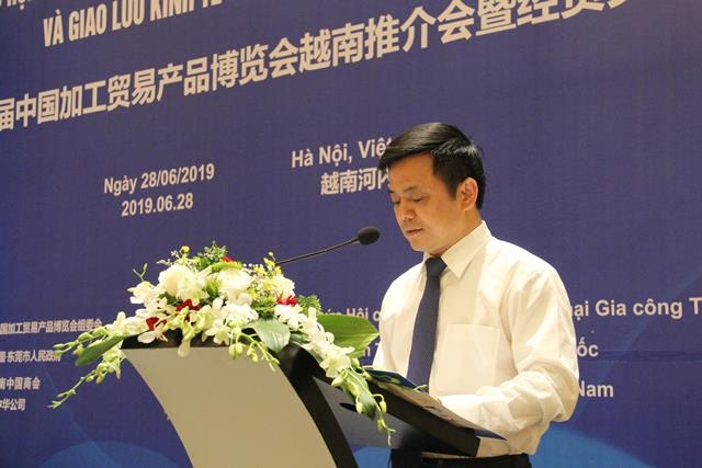 Phó Chủ tịch Liên minh HTX Việt Nam Nguyễn Văn Thịnh phát biểu tại Hội nghị ngày 28.6.2019