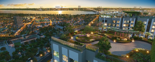 Không gian thư giãn trong lành tại dự án Imperia Sky Garden