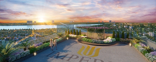 Không gian khoáng đạt view sông Hồng đắt giá của dự án