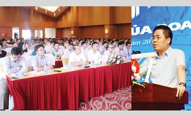 Ông Nguyễn Hoàng Giang - Phó Chủ tịch UBND tỉnh Thái Bình, phát biểu tại hội thảo