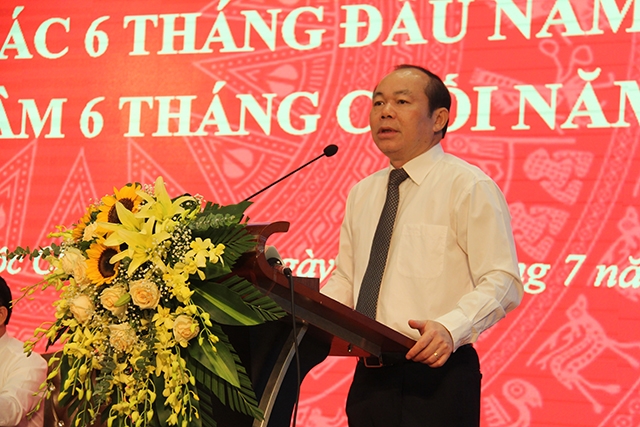 Chủ tịch Liên minh HTX Việt Nam Nguyễn Ngọc Bảo phát biểu khai mạc Hội nghị