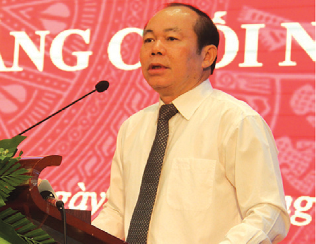 Chủ tịch Liên minh HTX Việt Nam Nguyễn Ngọc Bảo phát biểu tại Hội nghị