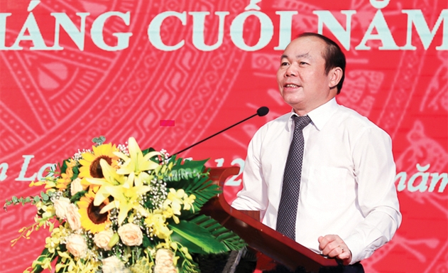 Chủ tịch Nguyễn Ngọc Bảo phát biểu tại Hội nghị