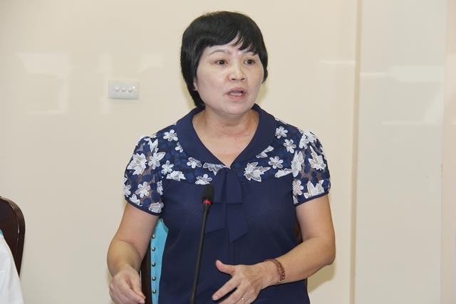 Bà Lưu Thị Chỉ, Chủ tịch Liên minh HTX tỉnh Thái Bình