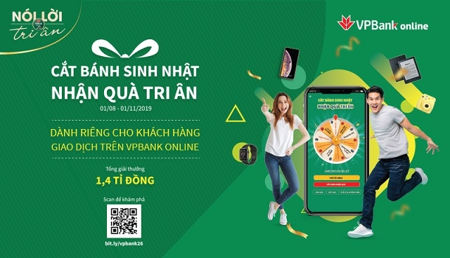Chương trình khuyến mãi Cắt bánh sinh nhật – Nhận quà tri ân