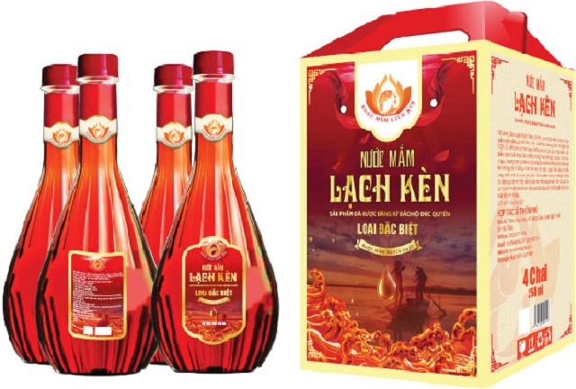 Sản phẩm nước mắm Lạch Kèn của HTX đã tạo được chỗ đứng trên thị trường