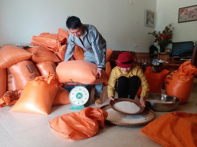 Gạo nếp Khẩu Nua Lếch của HTX được đánh giá xếp loại sản phẩm OCOP 3 sao