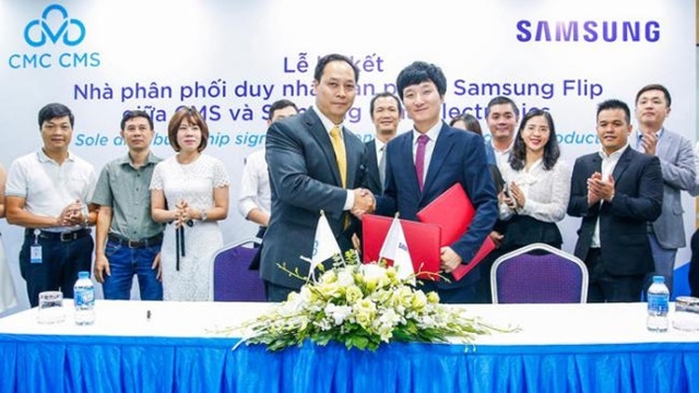 CMS trở thành nhà phân phối bảng tương tác Samsung Fip (Ảnh Internet)