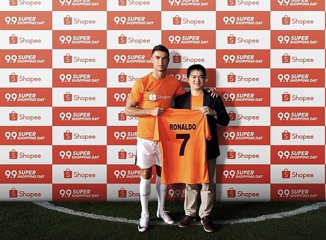 Cristiano Ronaldo trở thành đại sứ thương hiệu mới của Shopee