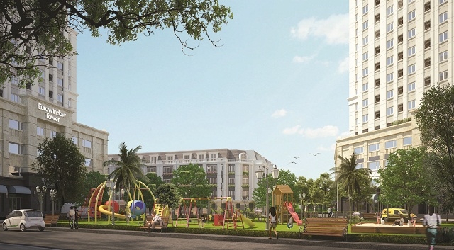 Không gian sống trong lành tại Eurowindow Garden City