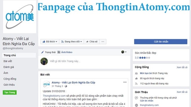 Hoạt động xây dựng mạng lưới mua bán sản phẩm Atomy có dấu hiệu hoạt động kinh doanh theo phương thức đa cấp không phép.(Ảnh Internet)