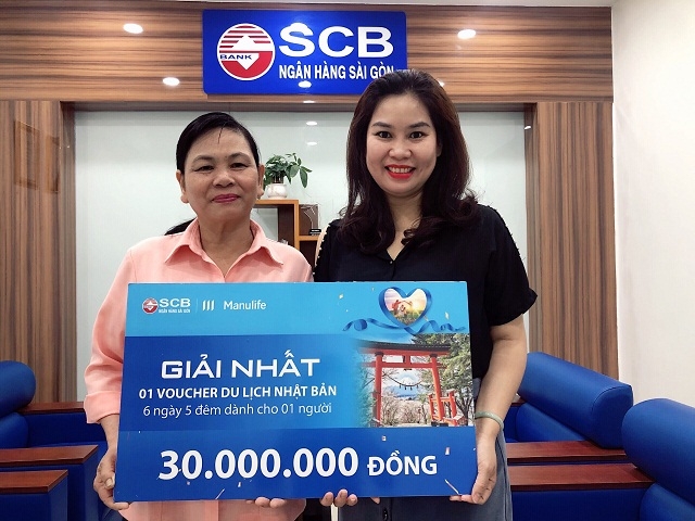 SCB trao giải nhất cho khách hàng may mắn