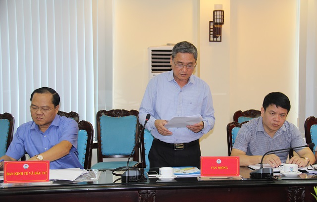 Chánh văn phòng Liên minh ông Phạm Ngọc Trai báo cáo kết quả tháng 8