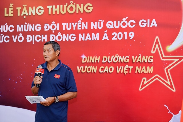 HLV Mai Đức Chung phát biểu tại buổi lễ