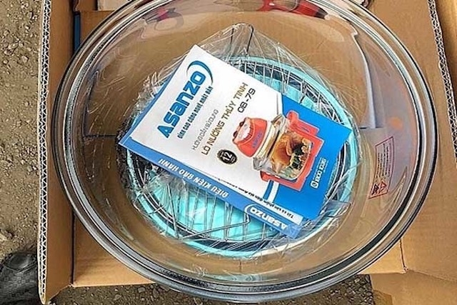 Công ty Sa Huỳnh nhập lò nướng thuỷ tinh Trung Quốc gắn mác Asanzo là có dấu hiệu buôn lậu, trốn thuế. (Ảnh: Internet)