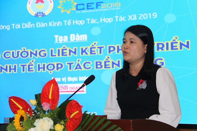 Bà Chu Thị Linh – Trưởng phòng Quản lý HTX, Cục Phát triển HTX (Bộ KH&ĐT)