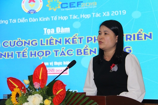 Bà Chu Thị Linh – Trưởng phòng Quản lý HTX, Cục Phát triển HTX (Bộ KH&ĐT)