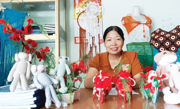 Giám đốc Đoàn Thị Nga và những sản phẩm TCMN của HTX