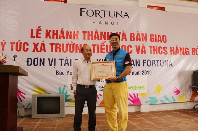 Khách sạn Fortuna Hà Nội tài trợ xây dựng trường nội trú tại Sơn La
