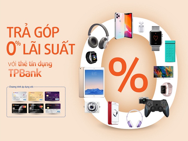 Thỏa sức mua sắm cùng chương trình trả góp với thẻ tín dụng TPBank