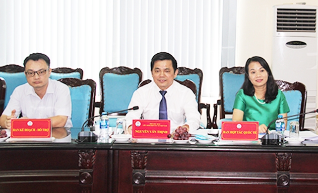 Phó Chủ tịch Nguyễn Văn Thịnh tại buổi làm việc