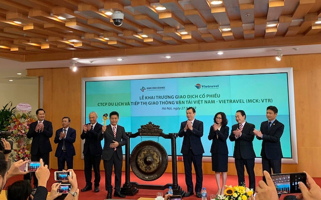 Cổ phiếu VTR của Vietravel chính thức niêm yết ngày 27/9 và tăng kịch trần trong ngày giao dịch đầu tiên