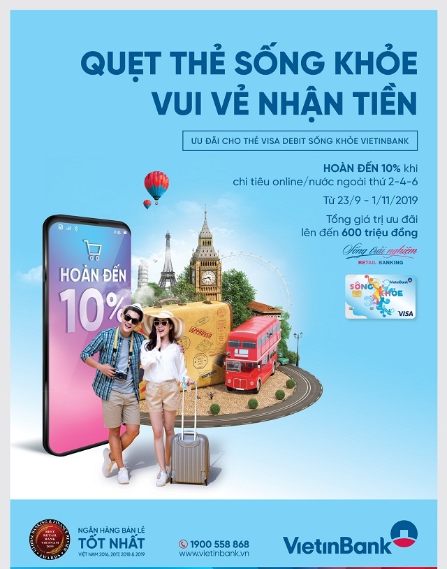 Quẹt thẻ sống khỏe - Vui khỏe nhận tiền