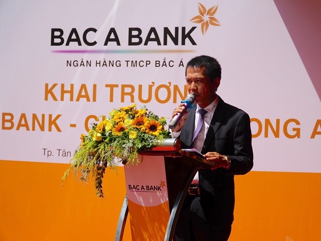 Ông Đặng Trung Dũng, Phó tổng giám đốc thường trực BAC A BANK phát biểu khai mạc