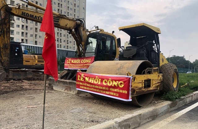 Khởi công cầu vượt đường Hoàng Quốc Việt-Nguyễn Văn Huyên (Ảnh Internet)