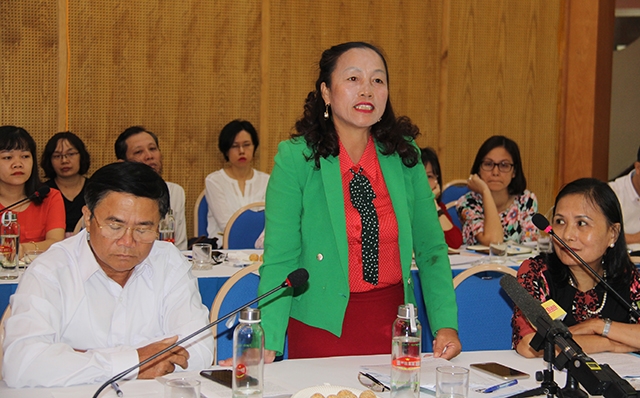 Đại biểu phát biểu tại họp báo