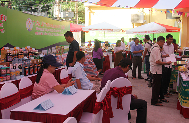 Các gian hàng tại hội chợ