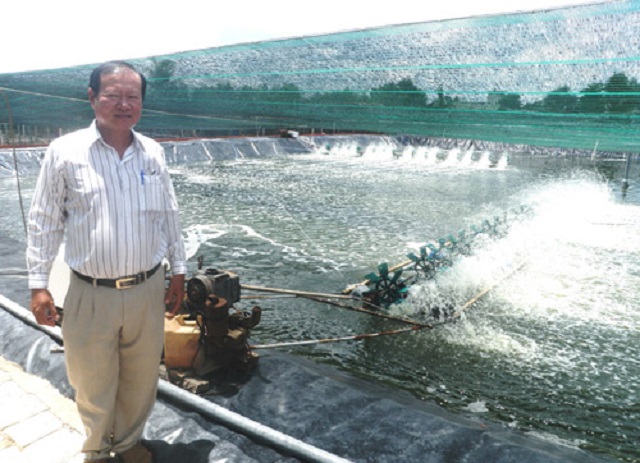 Sản xuất thủy sản ở HTX Hiệp Hòa Nam