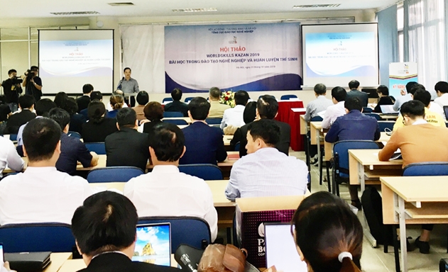 Ông Trương Anh Dũng phát biểu tại Hội thảo “Worldskills Kazan 2019”