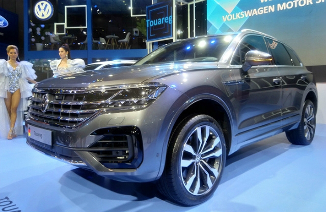 Chiếc VW Touareg trưng bày tại triển lãm VMS 2019