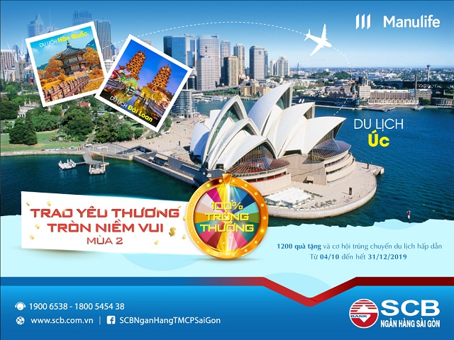 SCB và Manulife triển khai chương trình Trao yêu thương - Tròn niềm vui mùa 2”