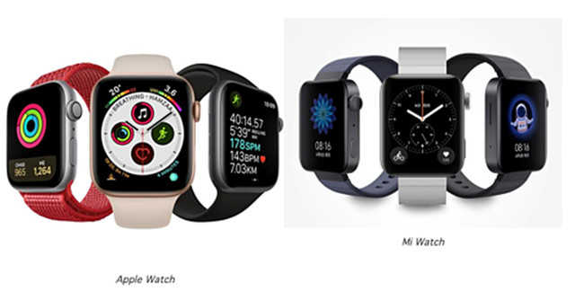 Xiaomi ra mắt đồng hồ thông minh giống hệt Apple Watch (Ảnh Internet)