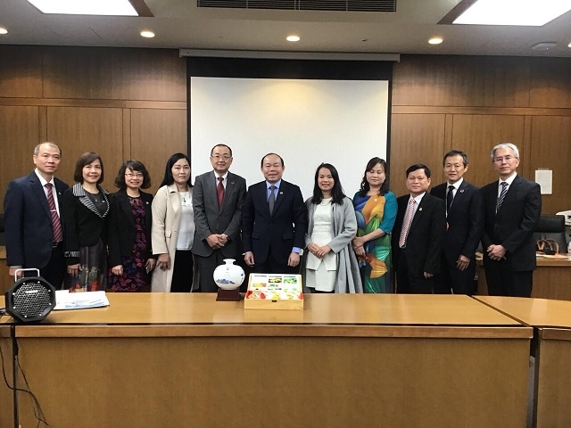 Đoàn công tác của Liên minh HTX Việt Nam tại buổi làm việc với Liên đoàn HTX tiêu dùng Nhật Bản