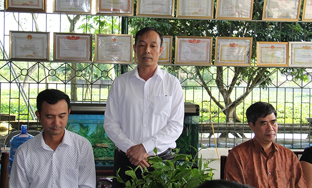 Ông Nguyễn Mạnh Hoạt, Phó chủ tịch UBND huyện Đại Từ phát biểu tại lễ bàn giao