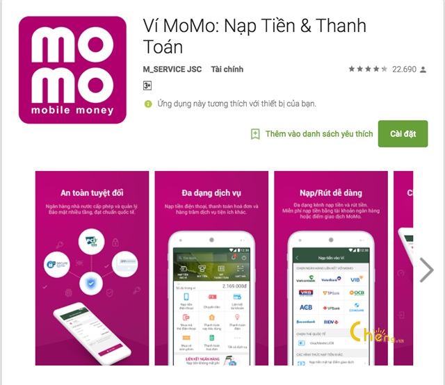 Ví MoMo lần thứ 2 vào Top 100 công ty Fintech toàn cầu 2019 (Ảnh Internet)