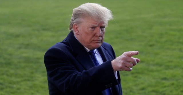 Tổng thống Trump bất ngờ tuyên bố chưa hề nói đến rút tăng thuế với hàng Trung Quốc (Ảnh Reuter)