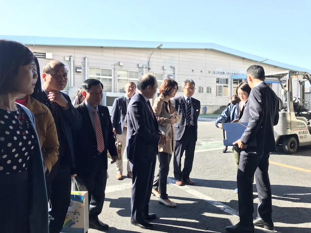 Đoàn liên minh HTX Việt Nam thăm trung tâm thu mua nông sản tỉnh Ibaraki