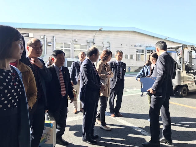 Đoàn liên minh HTX Việt Nam thăm trung tâm thu mua nông sản tỉnh Ibaraki