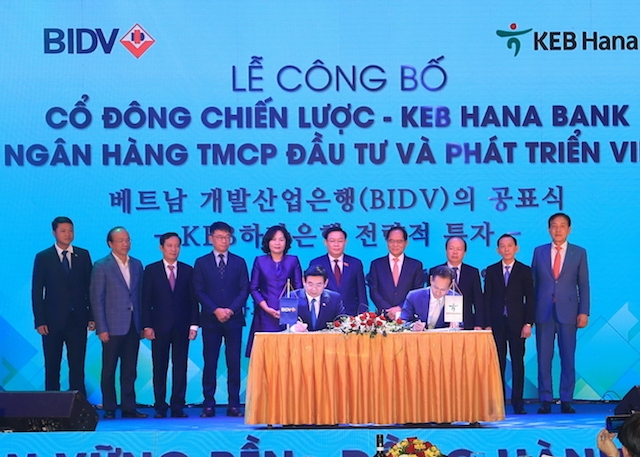 KEB Hana Bank chính thức trở thành cổ đông chiến lược nước ngoài đầu tiên của BIDV.