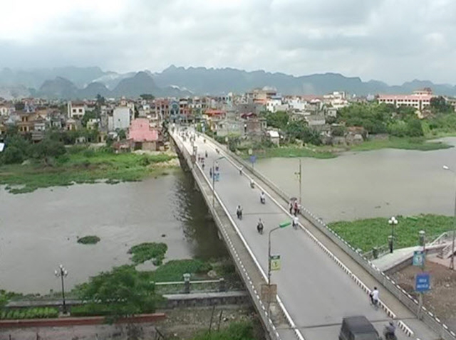 Một góc TP Phủ Lý nhìn từ trên cao