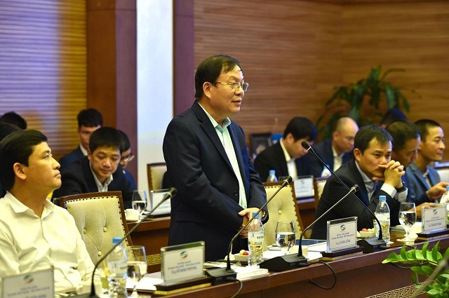 Thiếu tướng Lê Đăng Dũng - Quyền Chủ tịch kiêm Tổng Giám đốc Tập đoàn Viettel phát biểu