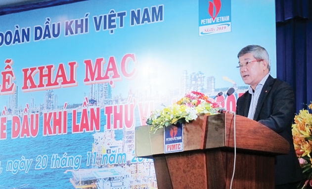 Ông Đỗ Chí Thanh phát biểu khai mạc Hội thi